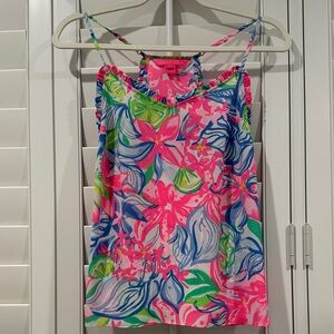 Lilly Pulitzer Pink and Blue Floral Top